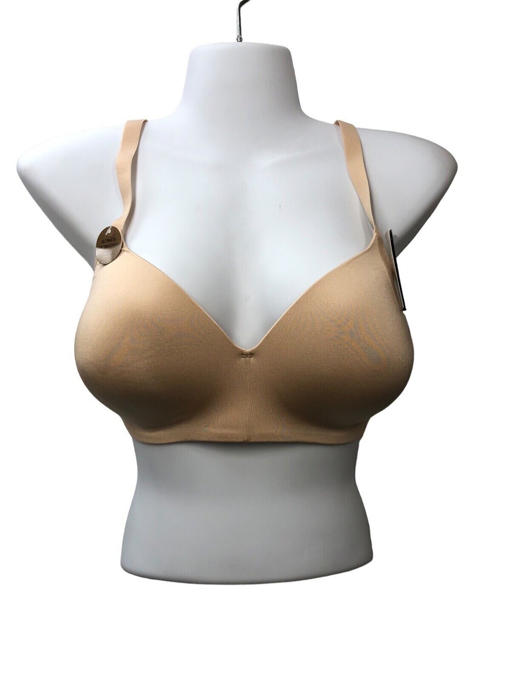 852281 Ultimate Side Smoother Wire Free T-Shirt Bra Size 36D Beige Opaque